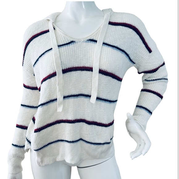 Lucky Brand Sweaters - Lucky Brand Sweaters |  Hoodie-Sweater |  Colour: Blue/Cream |  Size: S